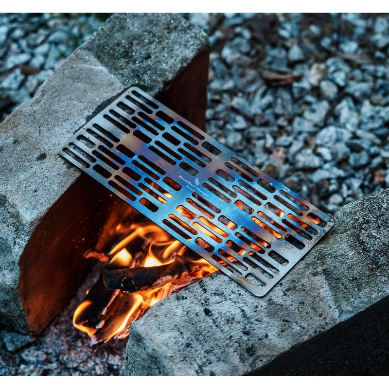 Boundless Voyage Titanium Grilling Net Solo Camping Ultra-Light Fire Grill