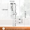 24 PCS Hidden Channel Valance Clips, 2-1/8inch Clear Plastic Blinds
