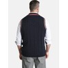 Charles Colby Men's Earl Constantine Knitted Casual Top Sleeveless, darkblue