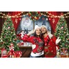 TYLCLTX Christmas Santa Backdrop for Photography Winter Christmas Trees Background