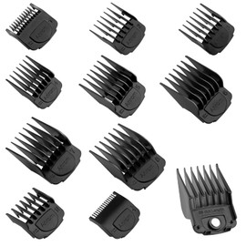 Anrom Magnetic Clipper Guards for Wahl Clippers with Magnetic Clip Professional Hair Clipper Guards Cutting Guides - length from 1/16 Inch to 1 Inch(1.5-25mm), 10 Pack