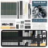 54-Piece Drawing and Sketching Kit for Artists – Complete Pencil