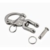 2Pcs Marine Swivel Snap Shackle， 316 Stainless Steel Quick Release