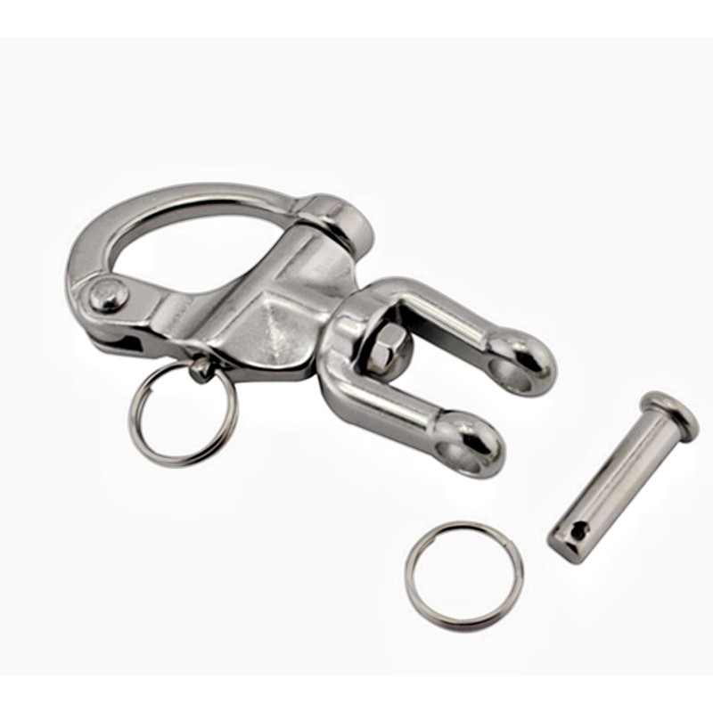 2Pcs Marine Swivel Snap Shackle， 316 Stainless Steel Quick Release