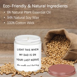 Homsolver Gifts for Mom, Best Mothers Day Birthday Christmas Thanksgiving Day Gifts for Mom from Daughter Son, Funny Lavender Scented Candle Gift