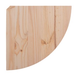 WooDeeDoo Wooden Corner Shelf 22 x 22 cm | Natural Unpainted Pine | Wall-Mounted Display Storage Shelves