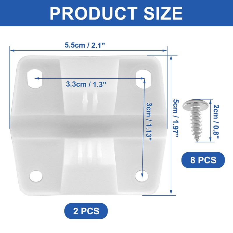 OSVJE 2 Pack Replacement Cooler Hinges, Plastic Hinges with Screws