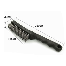 2 Pieces Multipurpose Wire Brush, Wire Scratching Brush with Plastic Handle, Heavy Duty Steel Brush for Cleaning Rust, Grills, Cookers