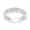 AFFY 14k White Gold Over Sterling Silver Byzantine Ring Jewelry