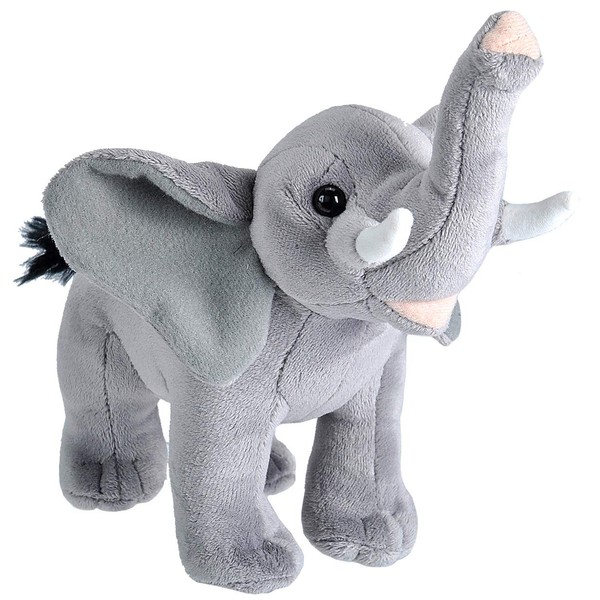 WILD REPUBLIC Wild Calls Elephant Plush, Stuffed Animal, Plush Toy, Kids Gifts, 8 inches