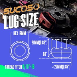 9/16-18 Lug Nuts, 32Pcs Open End Acorn Bulge Wheel Lug Nuts, Zinc Finish, 21mm Length for 2002-2010 Ram 1500 2500 3500 SRT,2005-2011 Dodge Dakota, 2004-2009 Dodge Durango Hummer H1 and More Wheels
