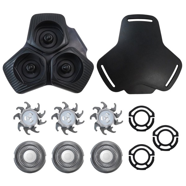 SH91/52 Black Complete Replacement Shaver Head For Philip Norelc Series