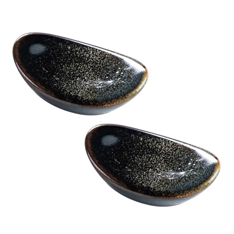 Housoutil Chopstick Rests Holders Ceramic, 2PCS Japanese Spoon Rest, Mini