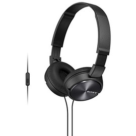 Sony MDR-ZX310 Audífonos de Diadema Plegables con micrófono, Negro