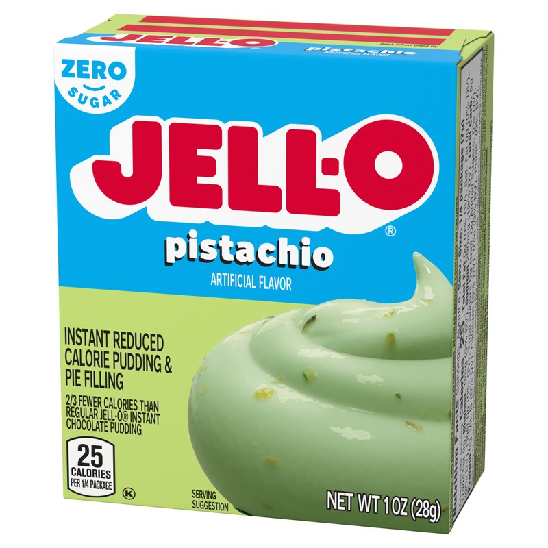 Jell-O Zero Sugar Instant Pudding & Pie Filling Mix, Pistachio