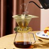 LHS Pour Over Coffee Dripper Reusable Coffee Filter Paperless Coffee
