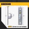 VIVIDA Wall Mount Gate Hinge 4 PCS, Heavy Duty Flat