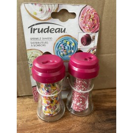 Trudeau Sprinkle Shakers 2.5Oz Fushia Lids
