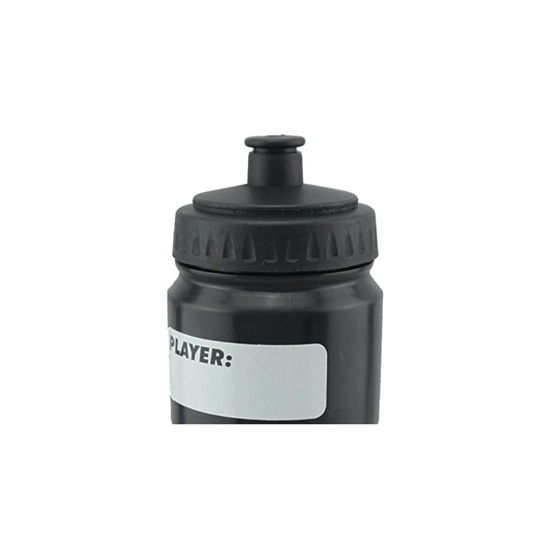 Steel Hockey Water Bottle Silver Safe' 1.0 L Short Straw