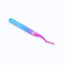 VA+ Beauty Group Professional Eyelash Tweezers – 1pc Stainless Steel False Eyelash Applicator Tool, Safe Skin-Friendly Design, Precision Lash Placement for Makeup Lovers & Artists