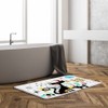 Mid Century Cat Bath Mat etro Starburst Atomic Abstract Geometric