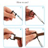4Pcs 1in Inner diameter Fashion Detachable D-Rings with Closing Screw