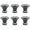 HJGarden 6PCS Black Split Release 3 Way Buckle 25mm Split