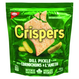Crispers 8 X Christie Crispers Dill Pickle Crackers 145g /5.1 oz Each -Limited Edition