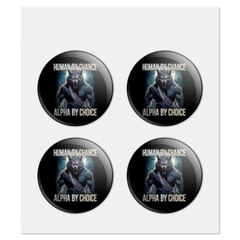 Graphics & More Werewolf Alpha 2.0" Puffy Bubble Dome Scrapbooking Crafting Sticker Set