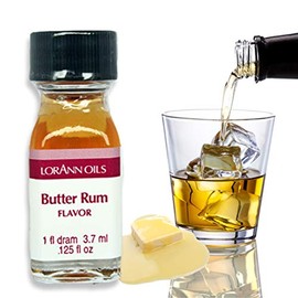 LorAnn Súper Fuerza Mantequilla Ron Sabor, 1 dram (0.0125 fl oz – 3.7 ml)