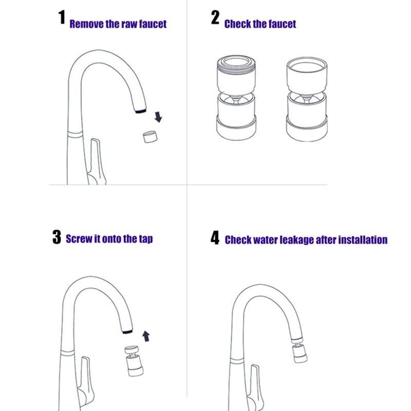 3 Pack 3-Color Temperature Sensitive Gradient LED Water Faucet Light