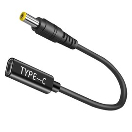 Bacron USB C pd to DC 5.5x2.5mm Cable, Male to DC Female 12V 19V 20V Adapter, USB C to 5.5x2.5mm Adapter Made for Asus Laptop Series, Router, Printer, RVs, Solar Generator