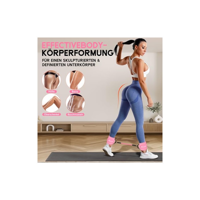 HPYGN Ankle Resistance Bands, Ankle Bands for Training with Cuffs,