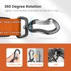 IOKHEIRA Orange Leash for Large Dogs, Multifunctional Adjustable Heavy Duty
