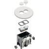Arlington FLBAR101W-1 Adjustable Round Floor Box Kit with Outlet and