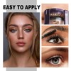 Black Mascara for Older Women,Fiber Eyelash Mascara Waterproof Long Lasting