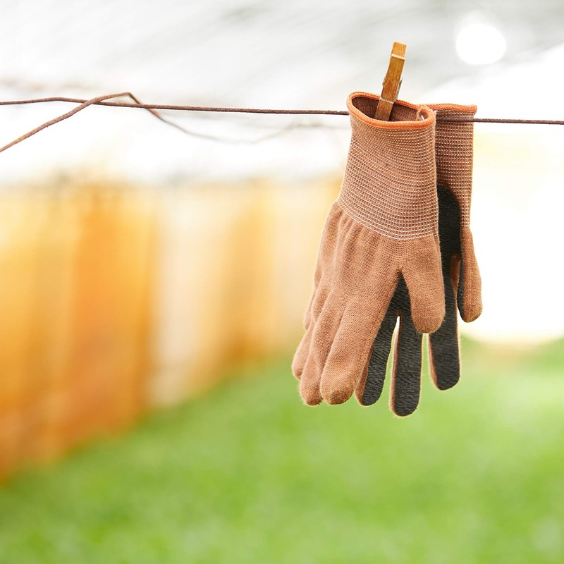 Takagi Hata Anti-Slip Gloves, Brown, Large, Gardening, Antibacterial, Odor Resistant,