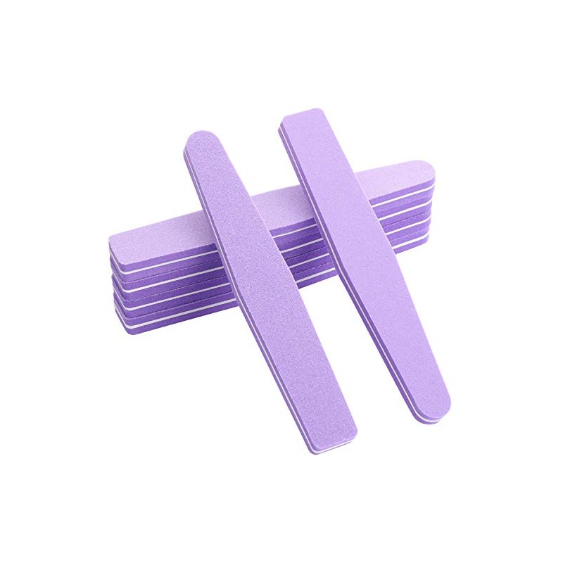 20 limas de bloque de uñas lavables, de doble cara,