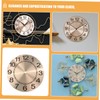 iplusmile Aluminum Clock Dial Replacement for DIY Projects Rose Gold