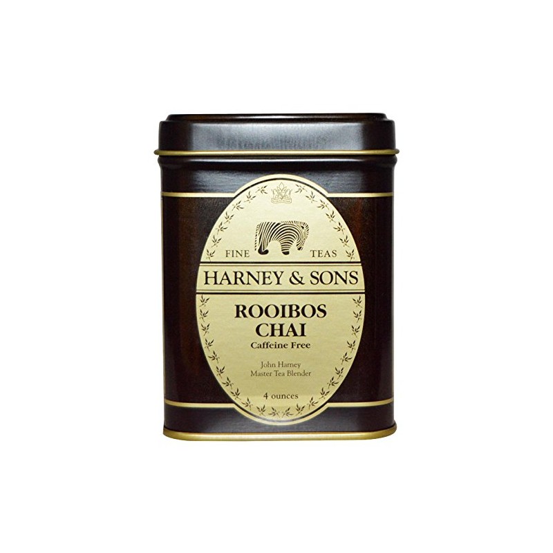 Harney & Sons Rooibos Chai, Herbal Tea, Caffeine Free, 4