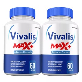 Vivalis Max+ Supplement For Men, Maximum Strength, Vivalis Max + Pills (2 pack)