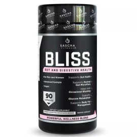 Sascha Fitness BLISS Sascha Fitness Gut and Digestive Health - Bloating -  Metabolism - Vegan