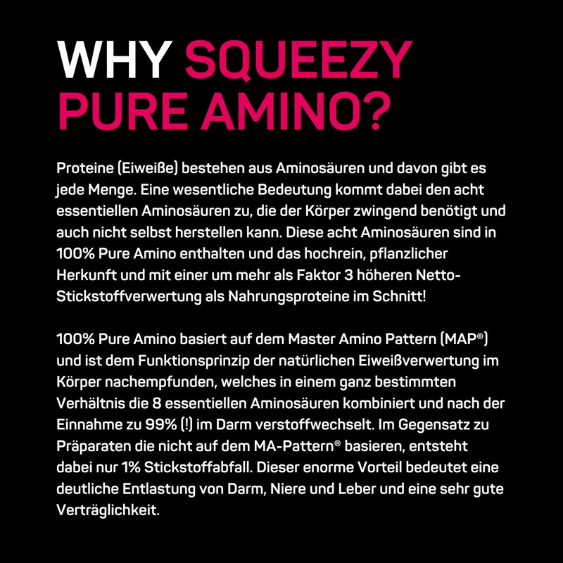 Squeezy 100% Pure Amino Powder | Protein Powder | 8