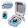 Alltravel Oximeter Case compatible with HealthTree Child Pulse Oximeter (Blue)