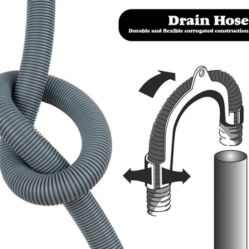 Pack of 2 washing machine hose holder, drain hose retaining
