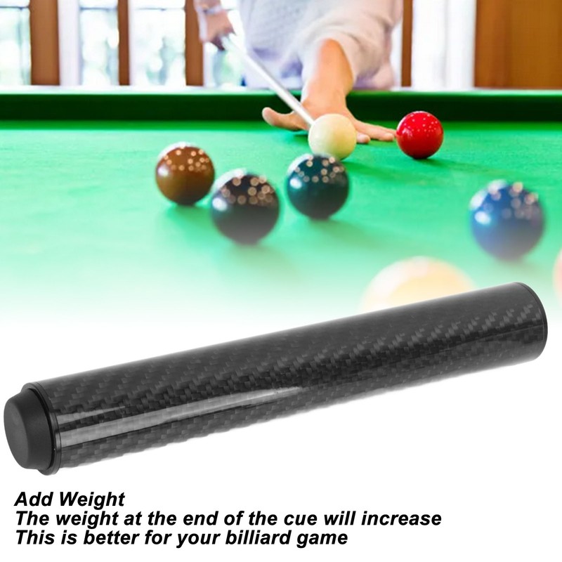 Pool Cue Extension Carbon Fiber Tube Professional Billiard Cue Extender