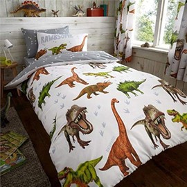 Homemaker ® Dinosaur bedding duvet set quilt cover/sheet set/curtains *buy separately (Duvet Cover & Pillow Case)