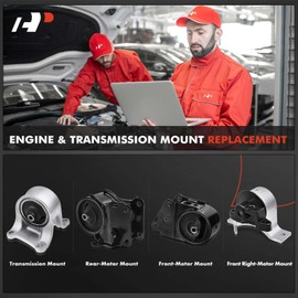 A-Premium 4PCS Engine Motor Mount and Transmission Mount Set Compatible with Nissan Altima 2002-2004, Quest 2004-2006, V6 3.5L DOHC, Automatic Transmission