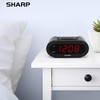 Sharp Digital Alarm with AccuSet - Automatic Smart Clock, Never