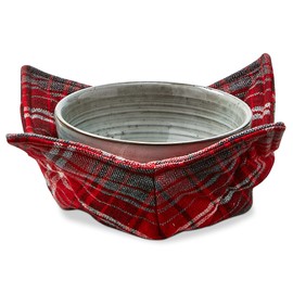 tag Some Like It Hot Plaid Bowl Cozy Red Red